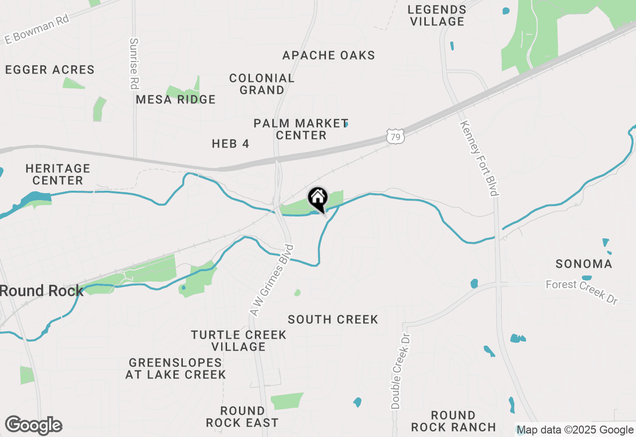 Map of 2008 Creek Ledge Pl, Round Rock, TX 78664