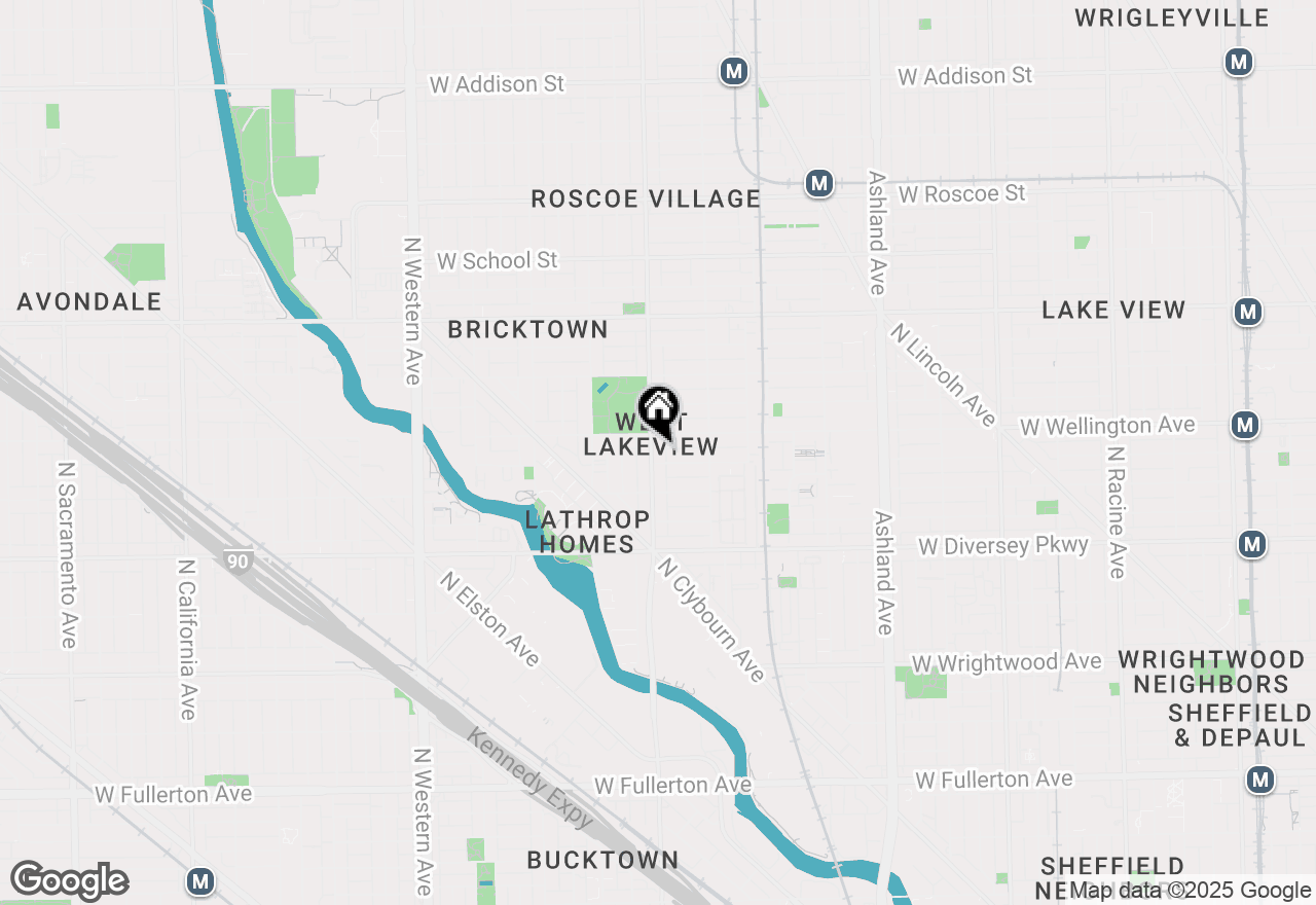 Map of 2941 N Damen Avenue #3, Chicago, IL 60618