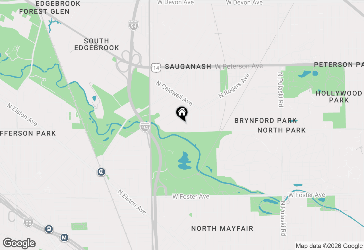 Map of 5630 N Kenton Avenue, Chicago, IL 60646