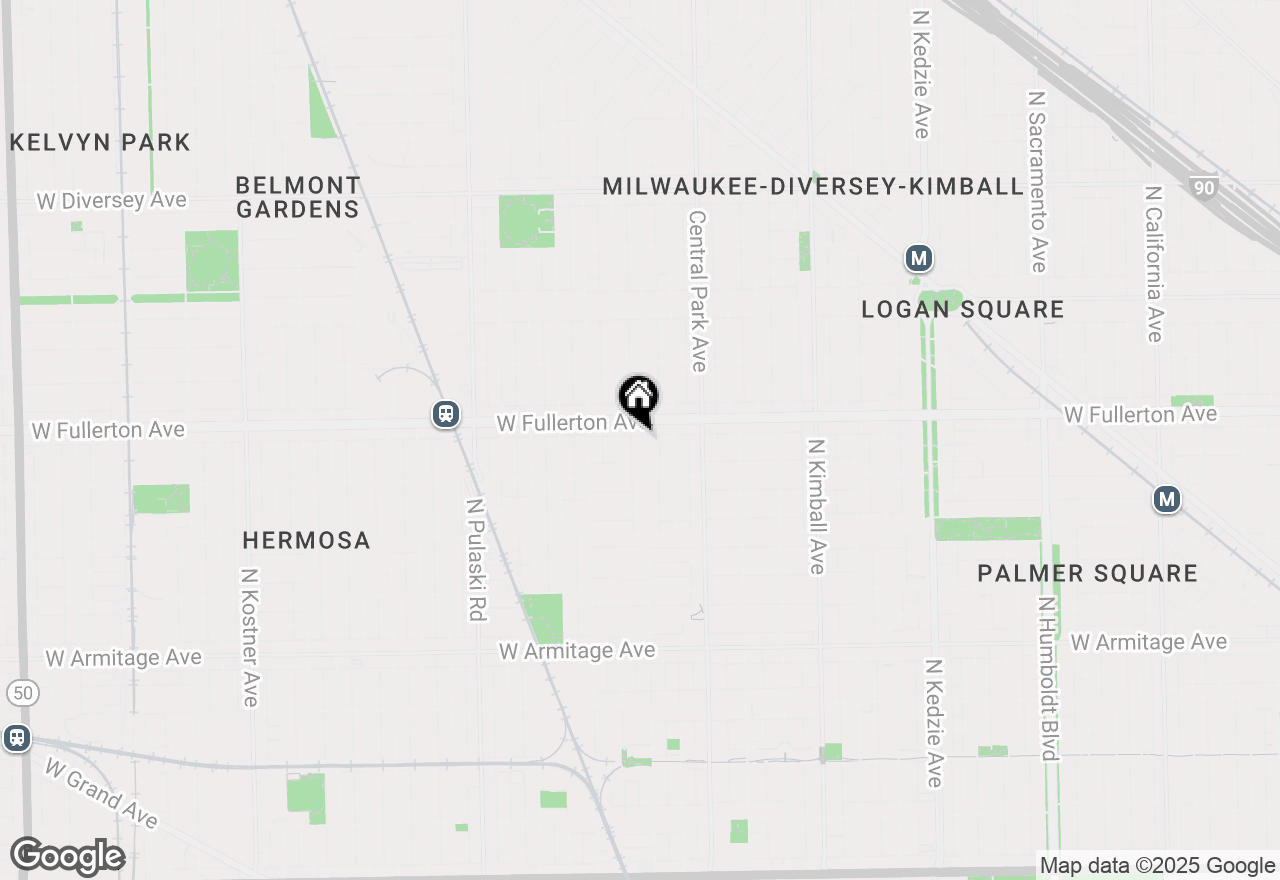 Map of 2340 N Lawndale Avenue, Chicago, IL 60647