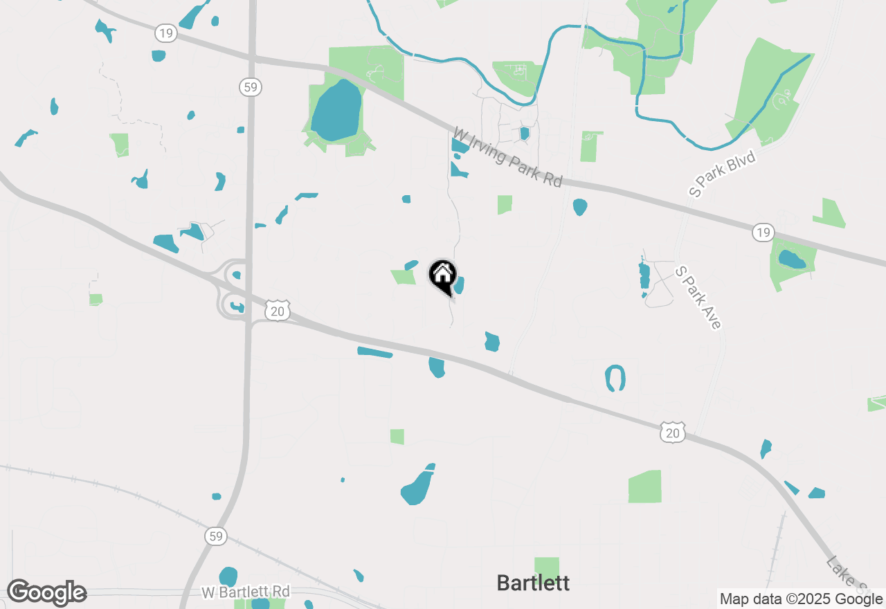 Map of 420 Merry Oaks Road, Streamwood, IL 60107