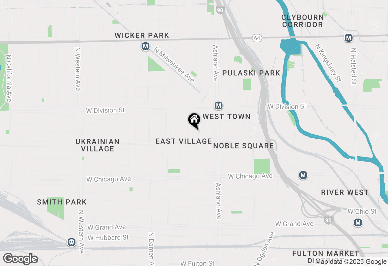 Map of 1035 N Hermitage Avenue #2, Chicago, IL 60622