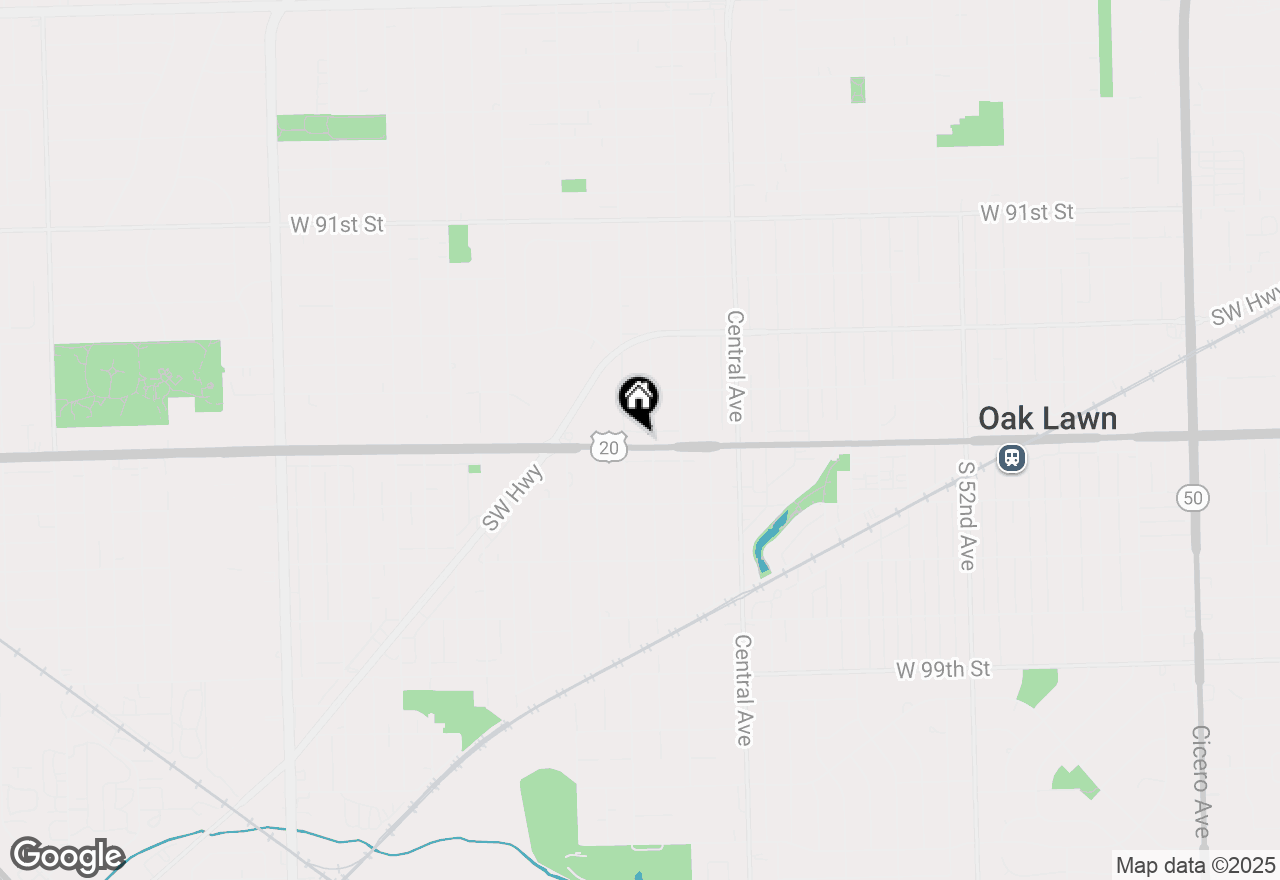 Map of 5740 W 95th Street, Oak Lawn, IL 60453