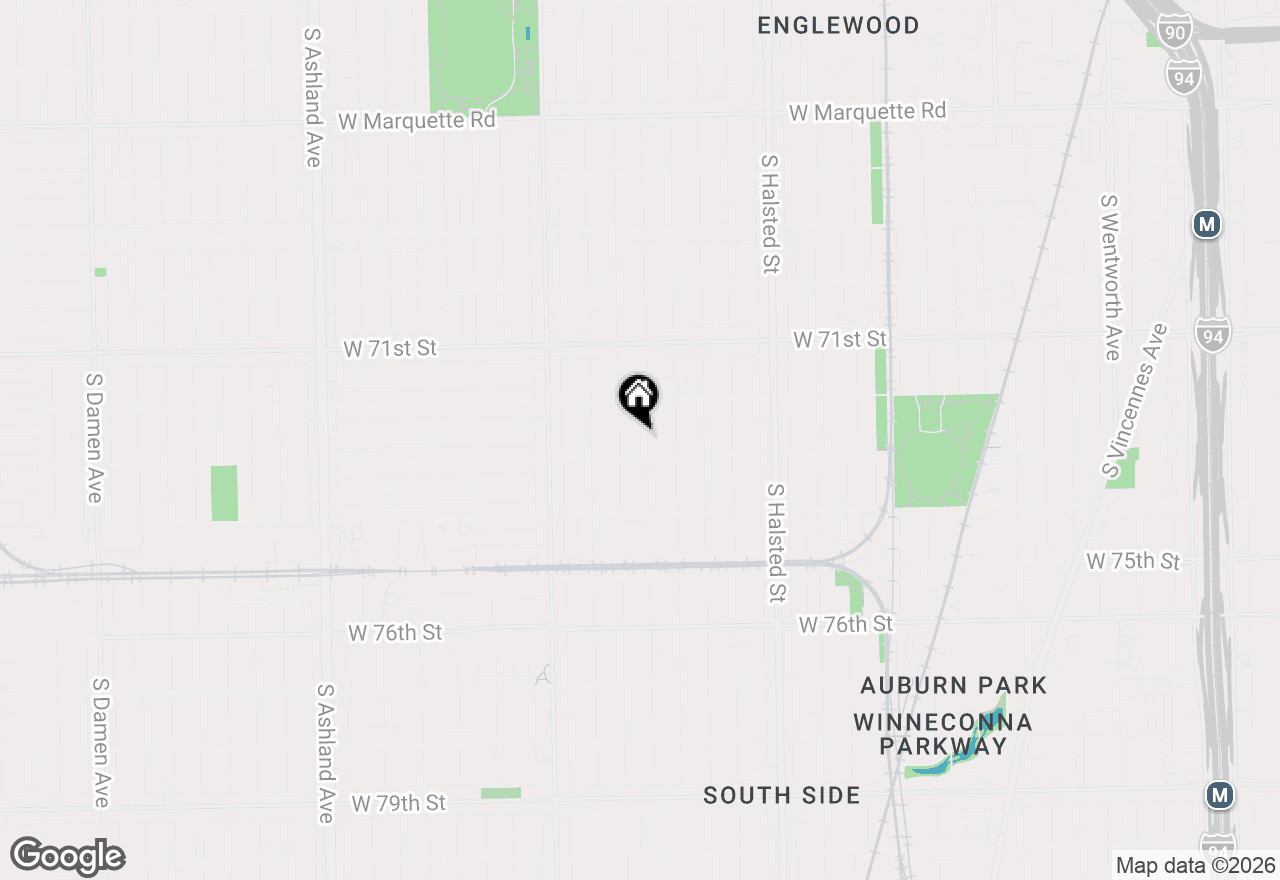 Map of 7241 S Carpenter Street, Chicago, IL 60621