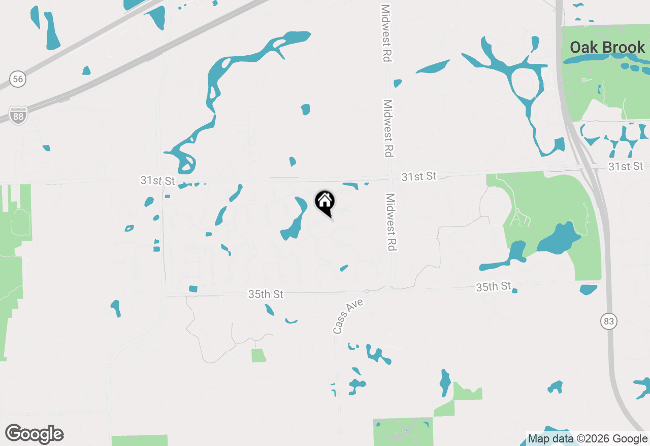 Map of 1916 Midwest Club Parkway, Oak Brook, IL 60523