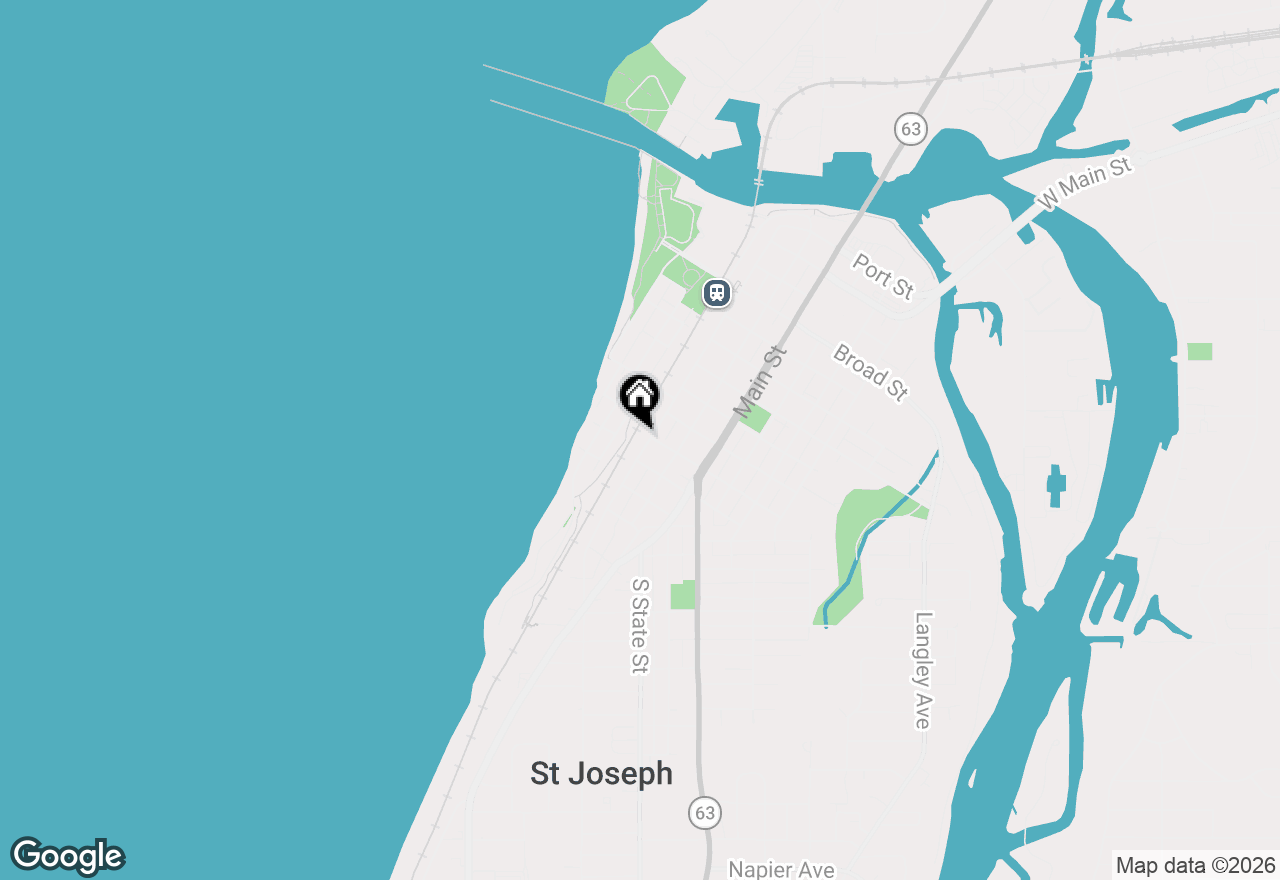 Map of 1002 Lake Boulevard, St. Joseph, MI 49085