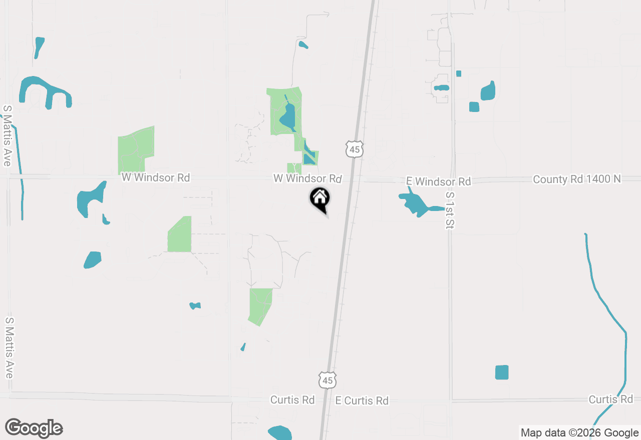 Map of 408 Park Lane Drive, Champaign, IL 61820