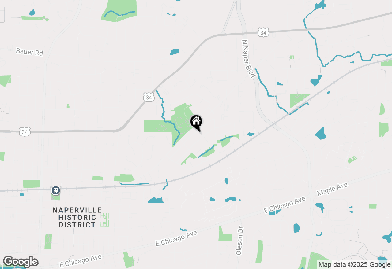 Map of 1152 Greensfield Drive, Naperville, IL 60563