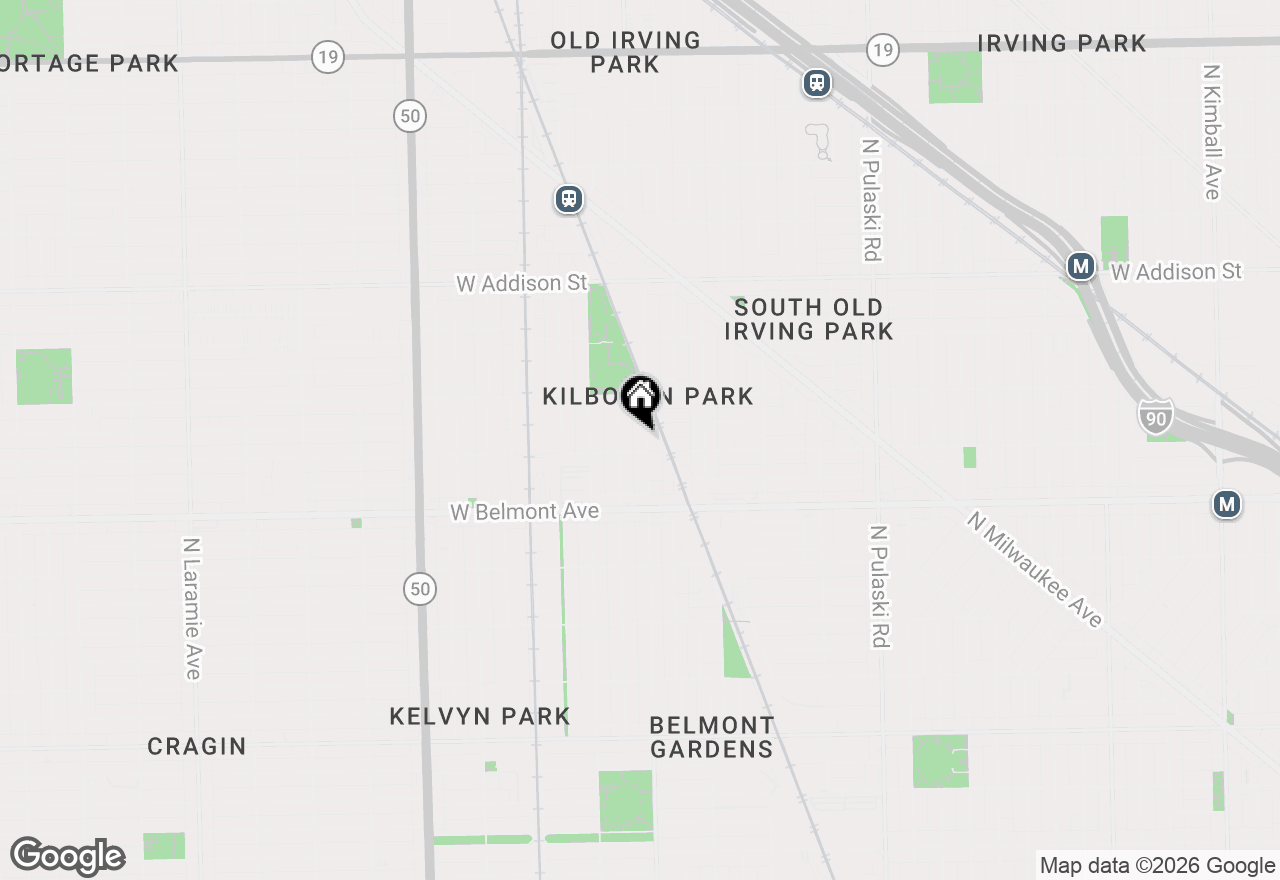 Map of 3312 N Kostner Avenue #1, Chicago, IL 60641