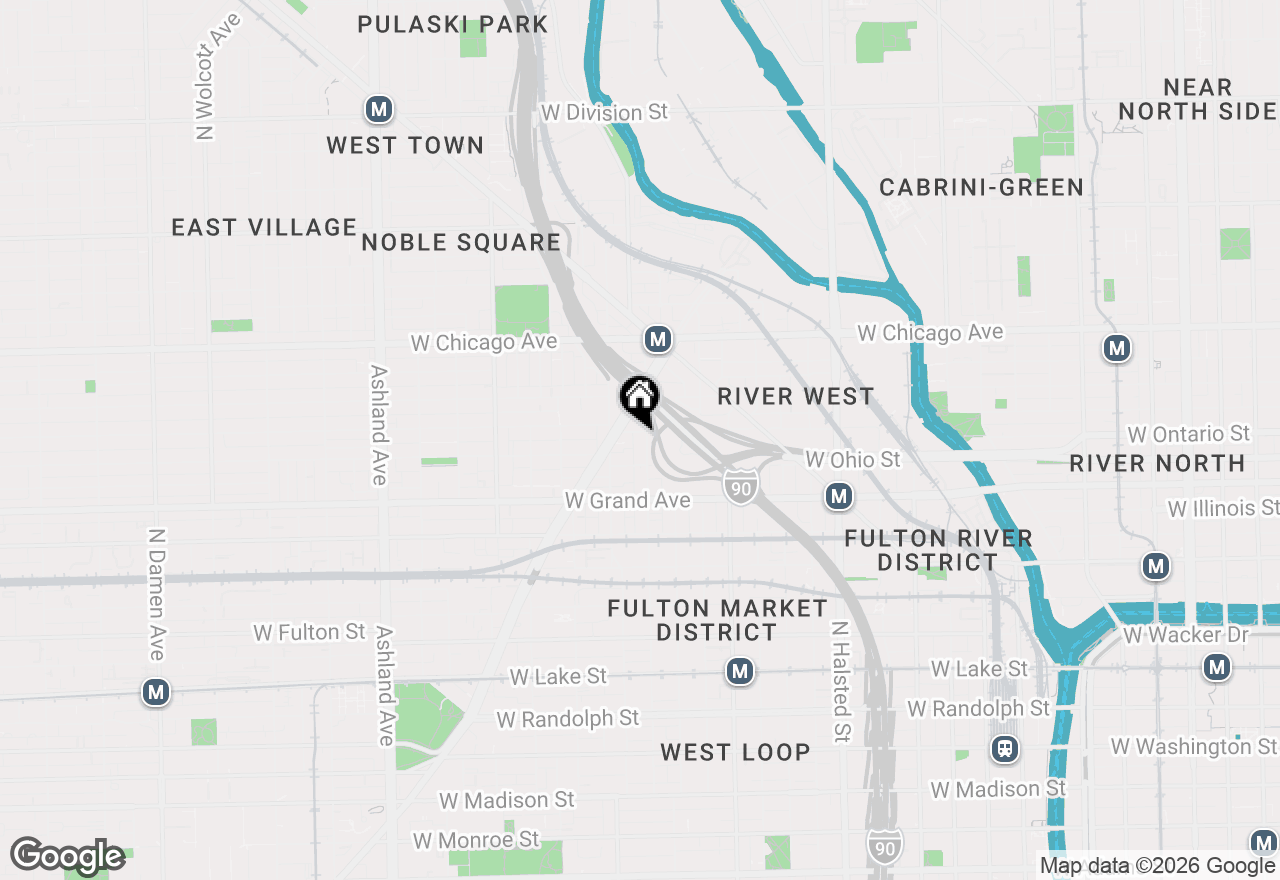 Map of 624 N May Street #1, Chicago, IL 60642