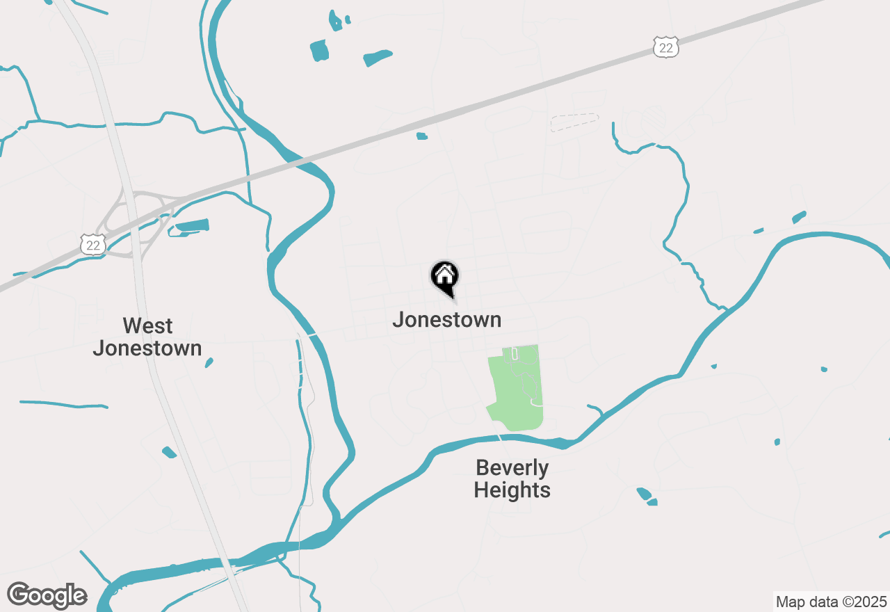 Map of 19 W Market Street, Jonestown, PA 17038