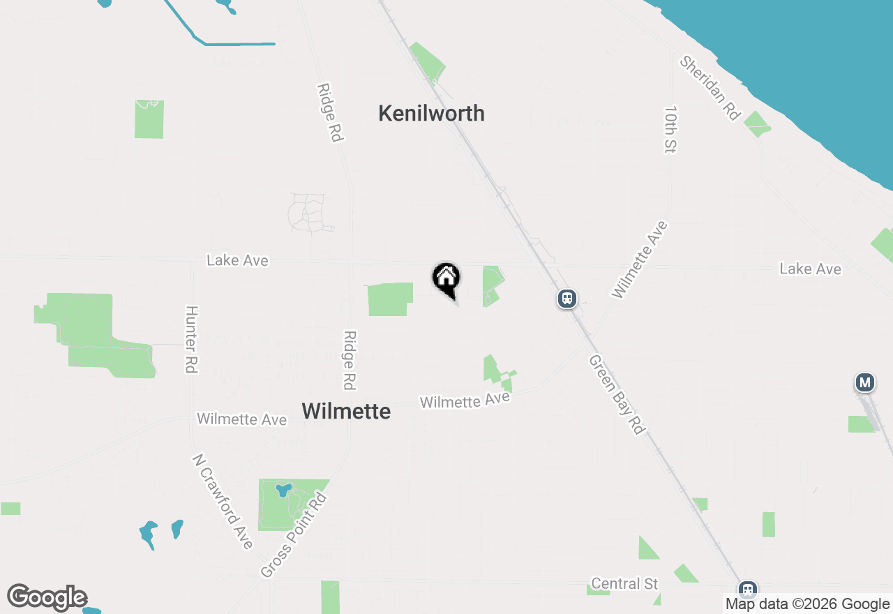 Map of 1610 Spencer Avenue, Wilmette, IL 60091