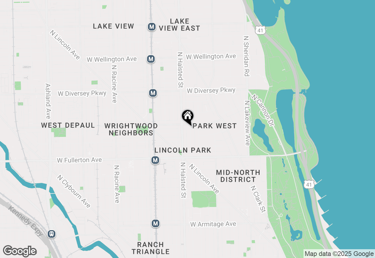 Map of 2544 N Burling Street, Chicago, IL 60614