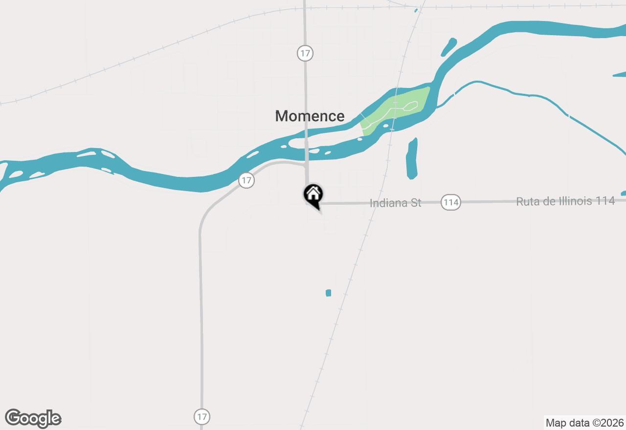 Map of 106 Vermont Street, Momence, IL 60954