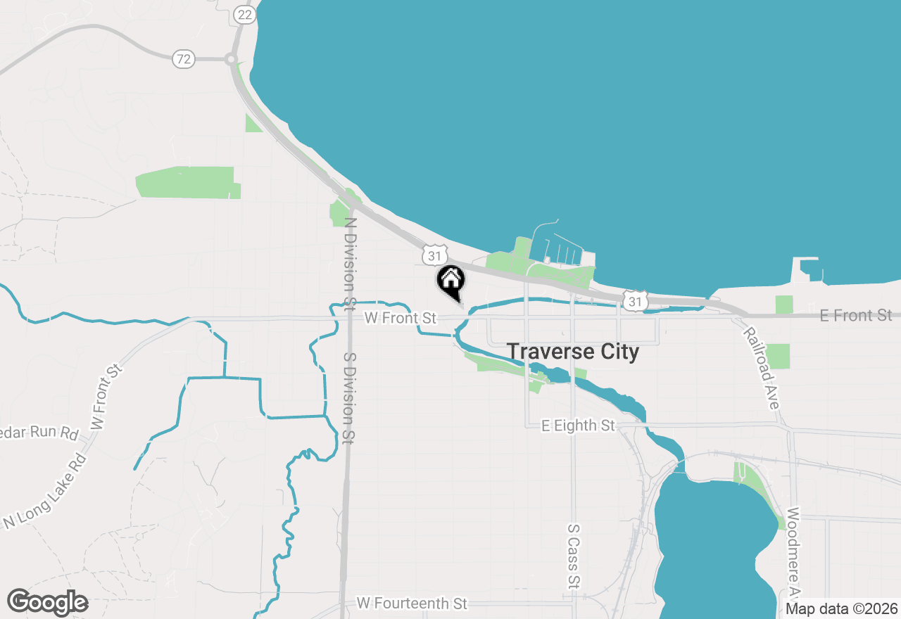 Map of 400 W Front Street, Traverse City, MI 49684