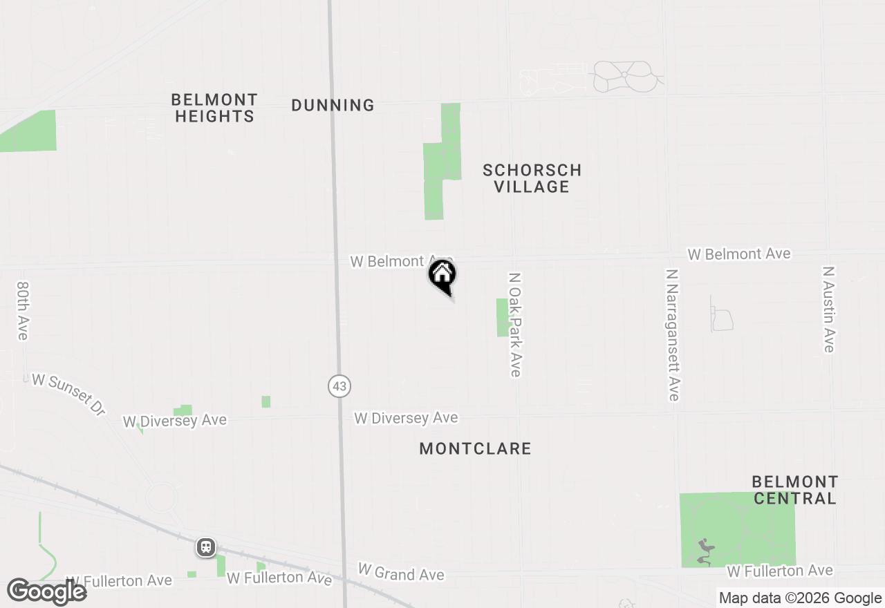 Map of 6955 W Barry Avenue, Chicago, IL 60634