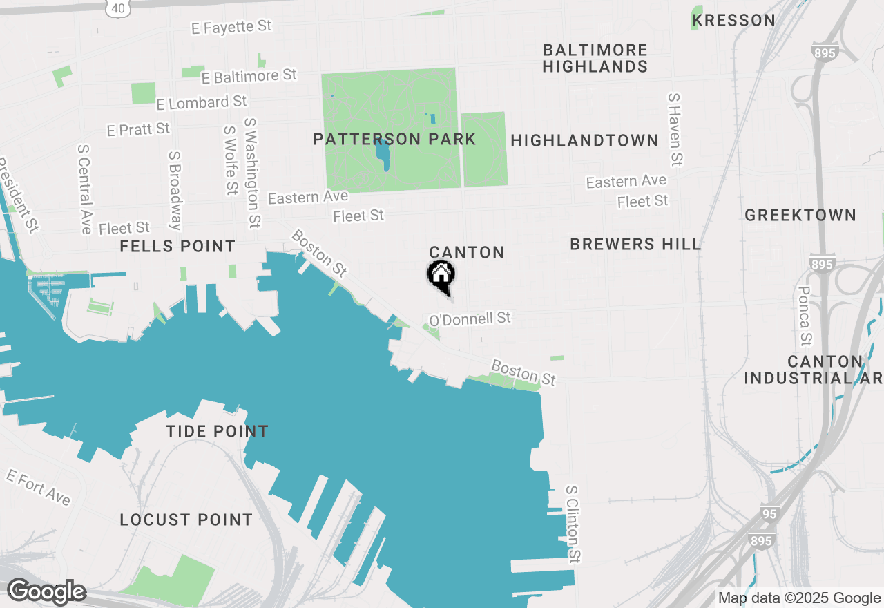 Map of 1012 S Kenwood Avenue, Baltimore, MD 21224