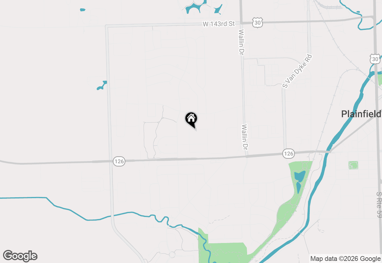 Map of 14913 S Henebry Lane, Plainfield, IL 60544