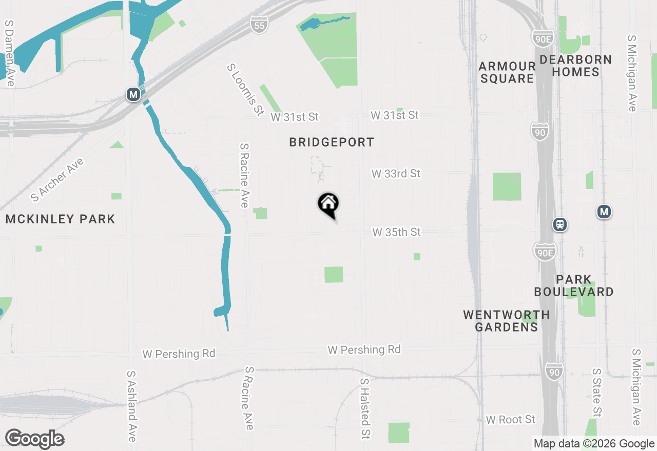 Map of 3452 S Lituanica Avenue, Chicago, IL 60608