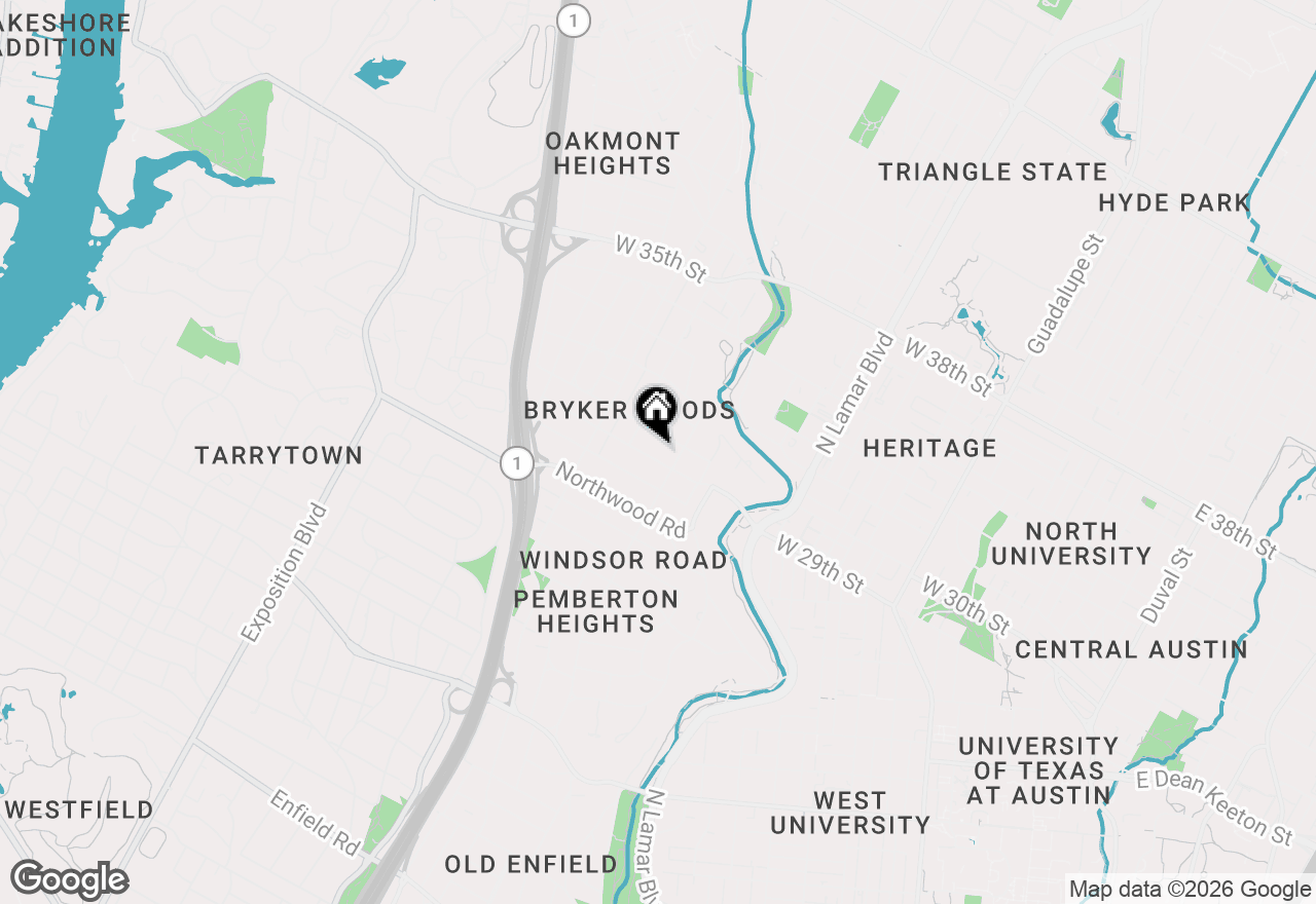 Map of 1508 W 29th St, Austin, TX 78703