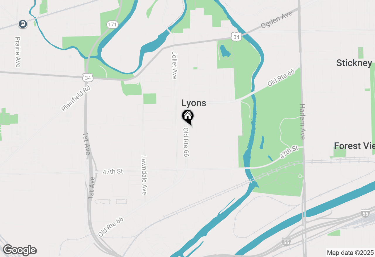 Map of 4431 Prescott Avenue #2B, Lyons, IL 60534