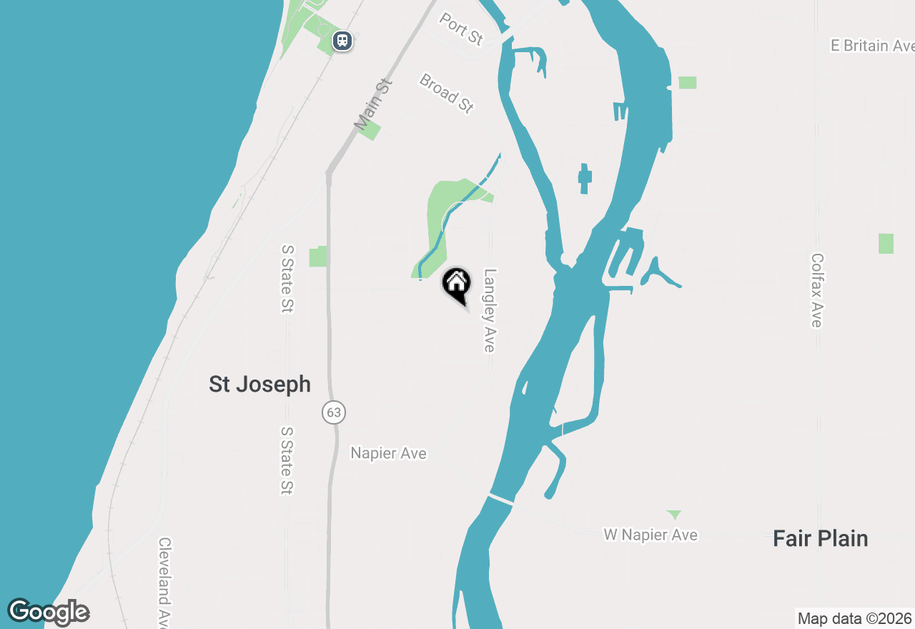 Map of 1307 Marion Avenue, St. Joseph, MI 49085