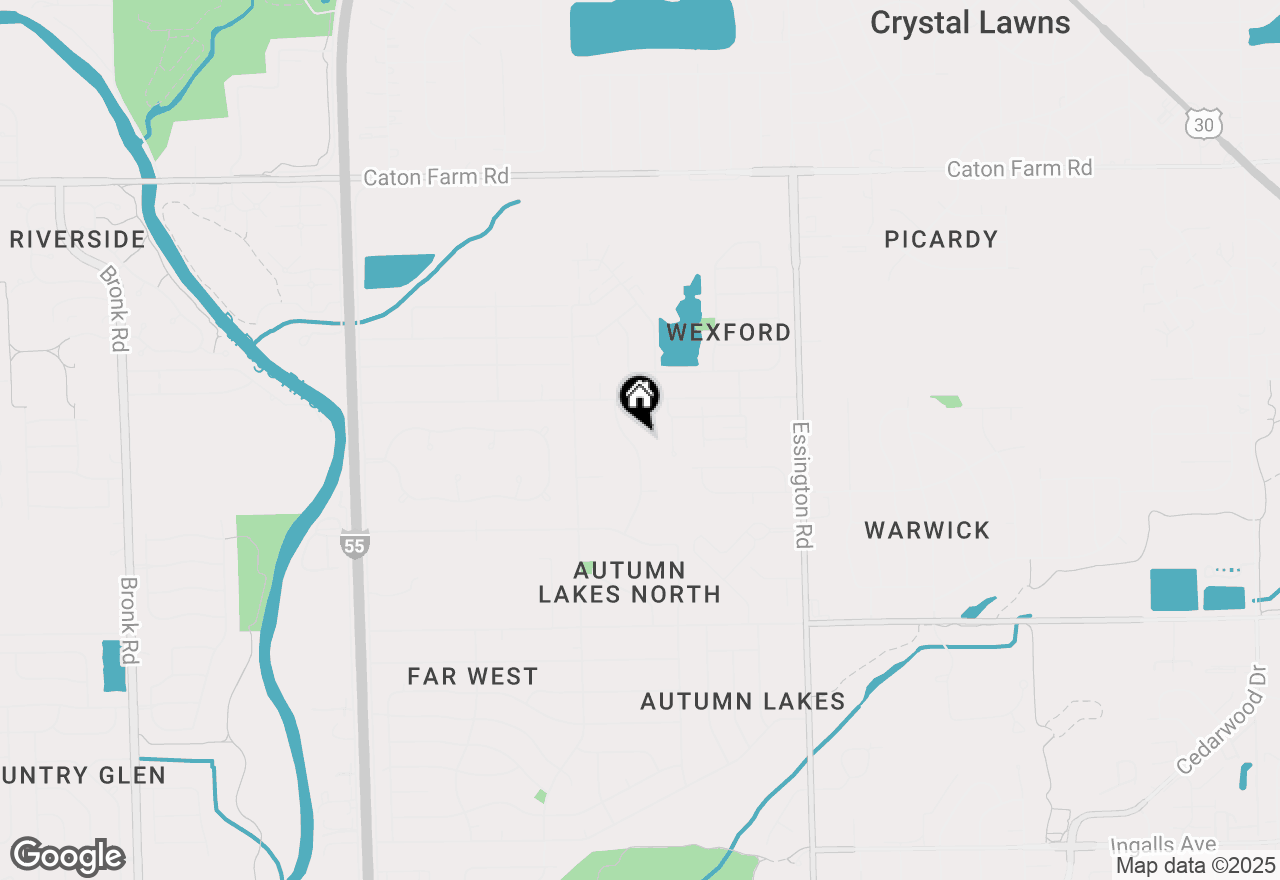 Map of 1920 Heather Lane, Joliet, IL 60431