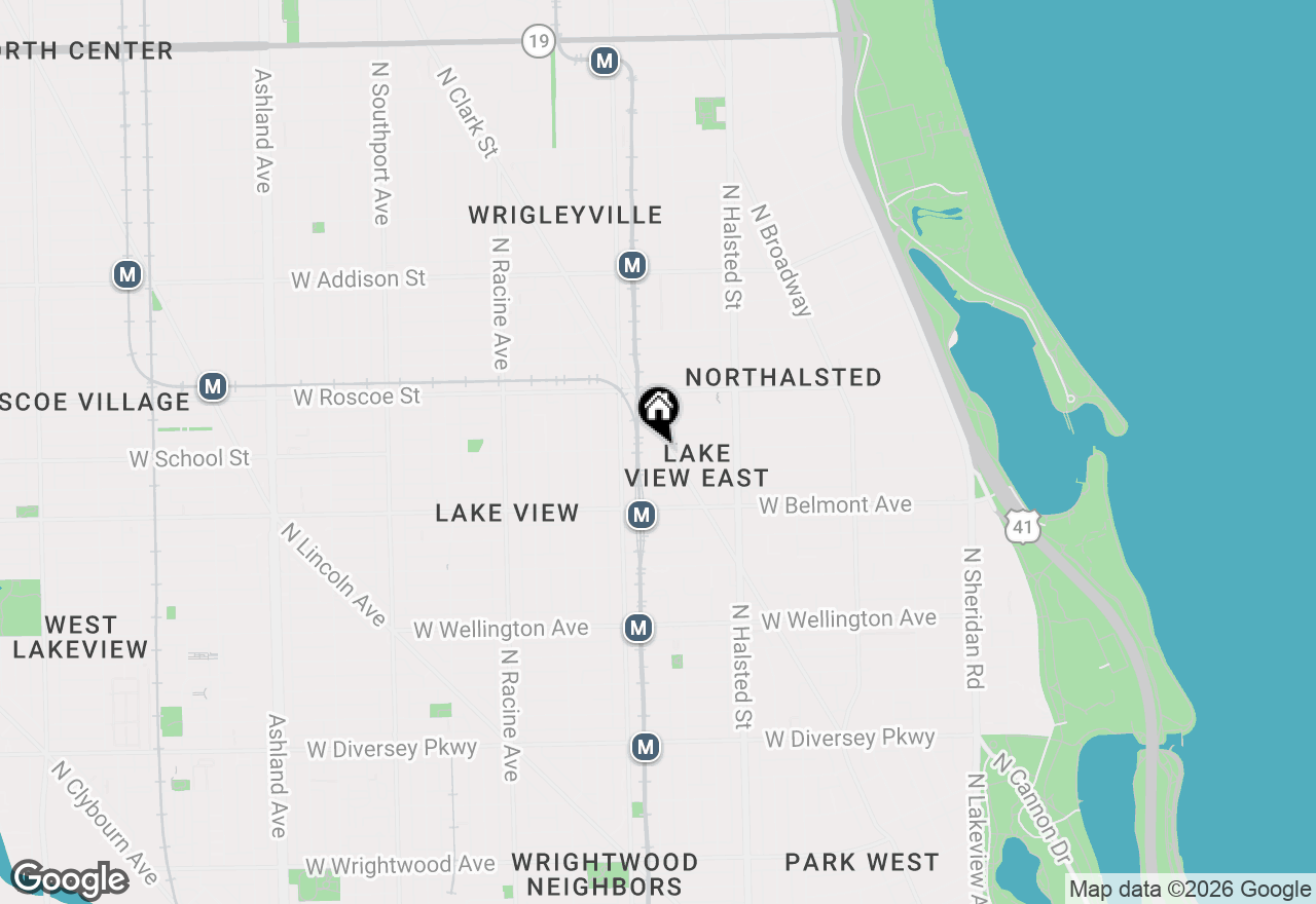 Map of 913 W School Street #504, Chicago, IL 60657