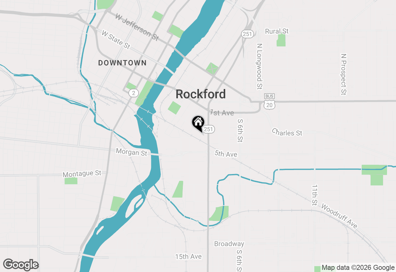 Map of 415 May Street, Rockford, IL 61104