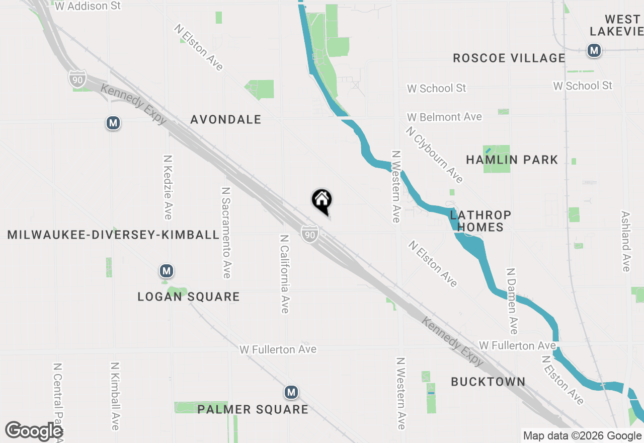 Map of 2826 N Talman Avenue #O, Chicago, IL 60618