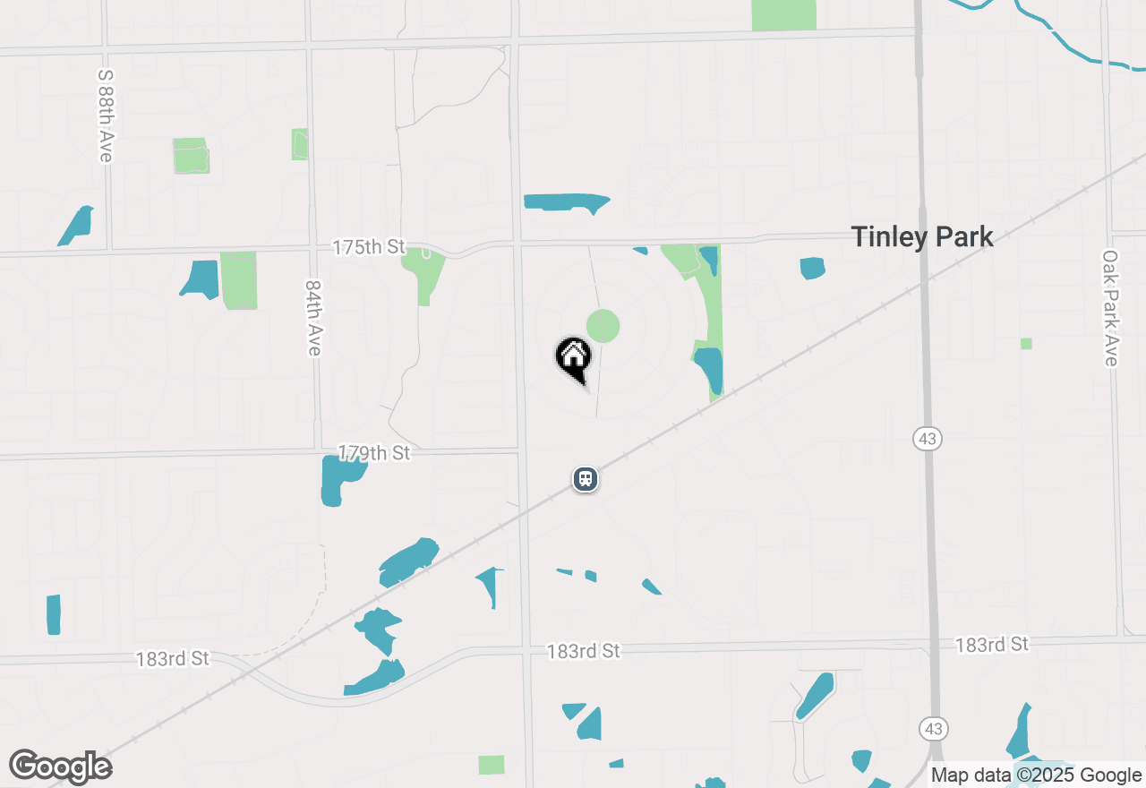 Map of 7847 Marquette Drive S, Tinley Park, IL 60477