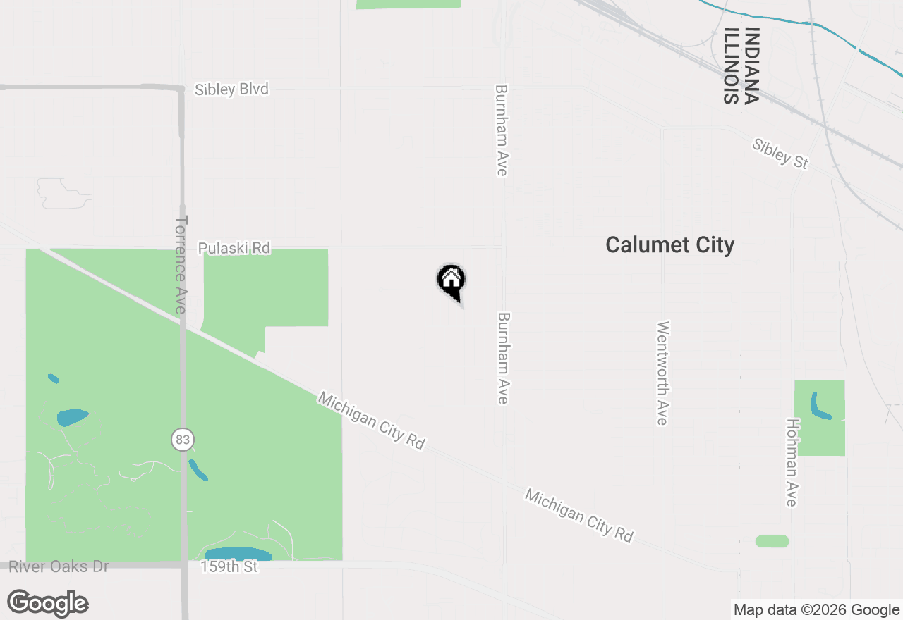Map of 762 Newell Avenue, Calumet City, IL 60409