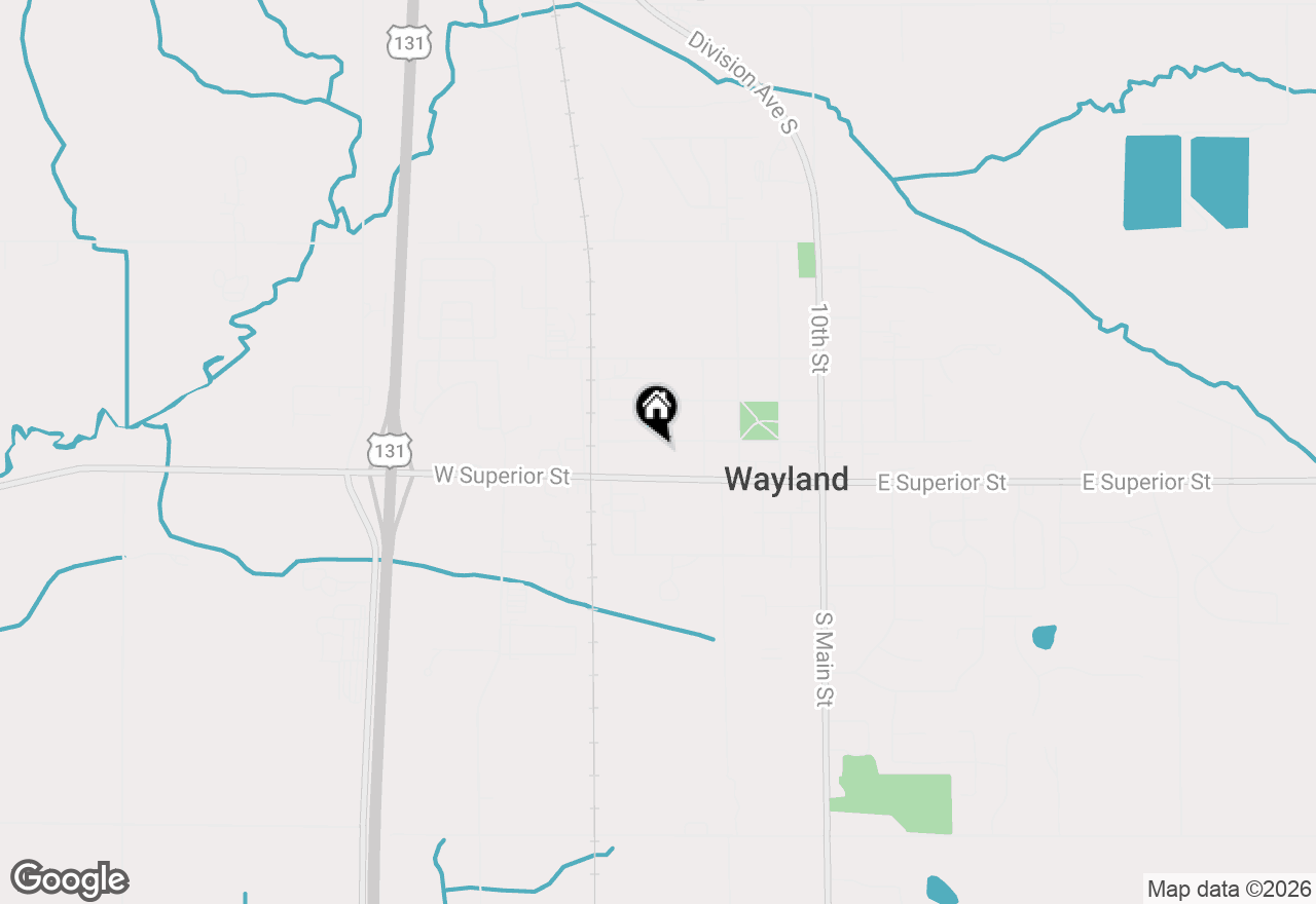 Map of 603 W Maple Street, Wayland, MI 49348
