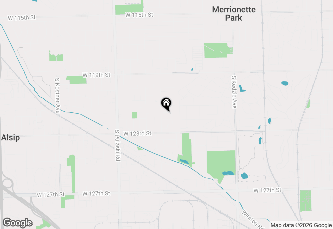 Map of 3631 W 121st Place, Alsip, IL 60803