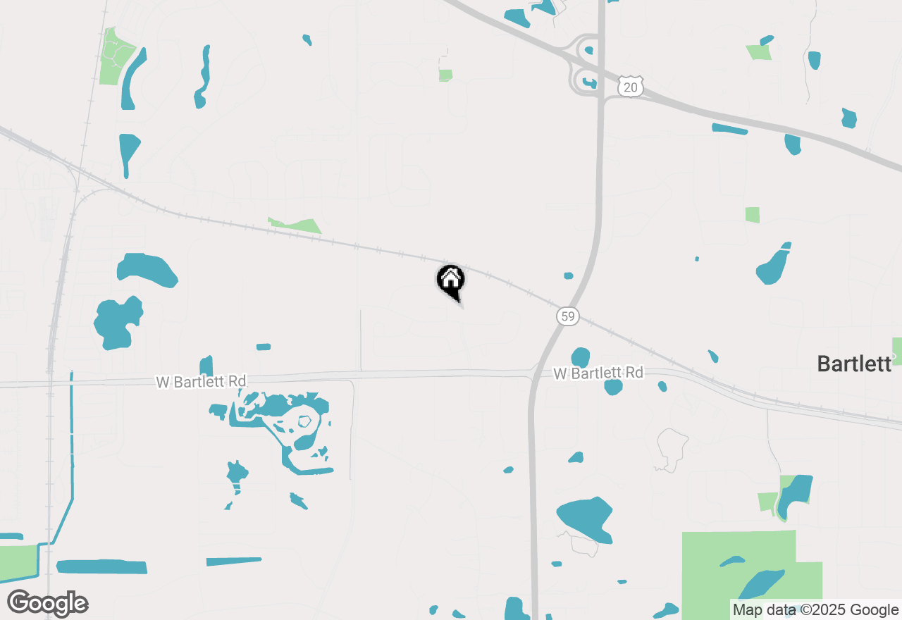 Map of 1216 Wild Tulip Circle, Bartlett, IL 60103