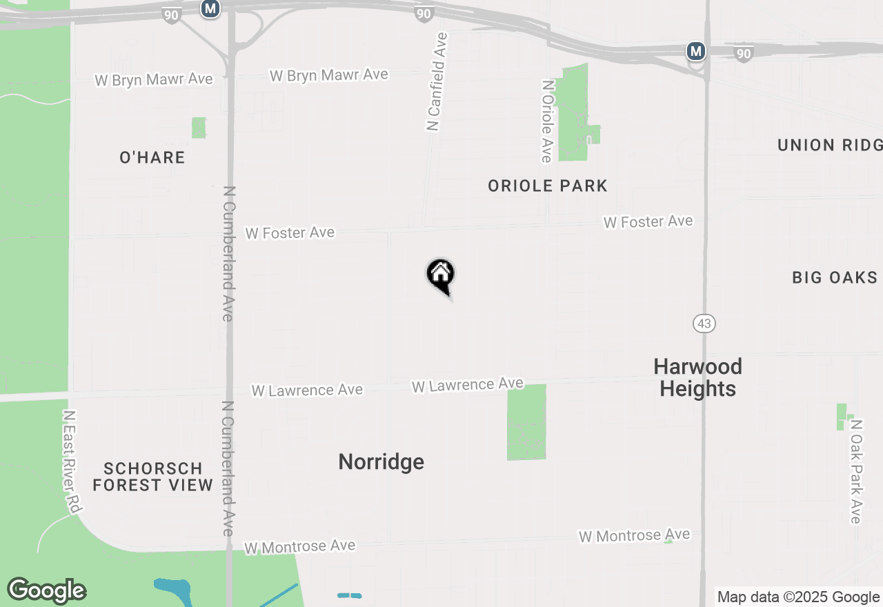 Map of 7841 W Argyle Street, Norridge, IL 60706