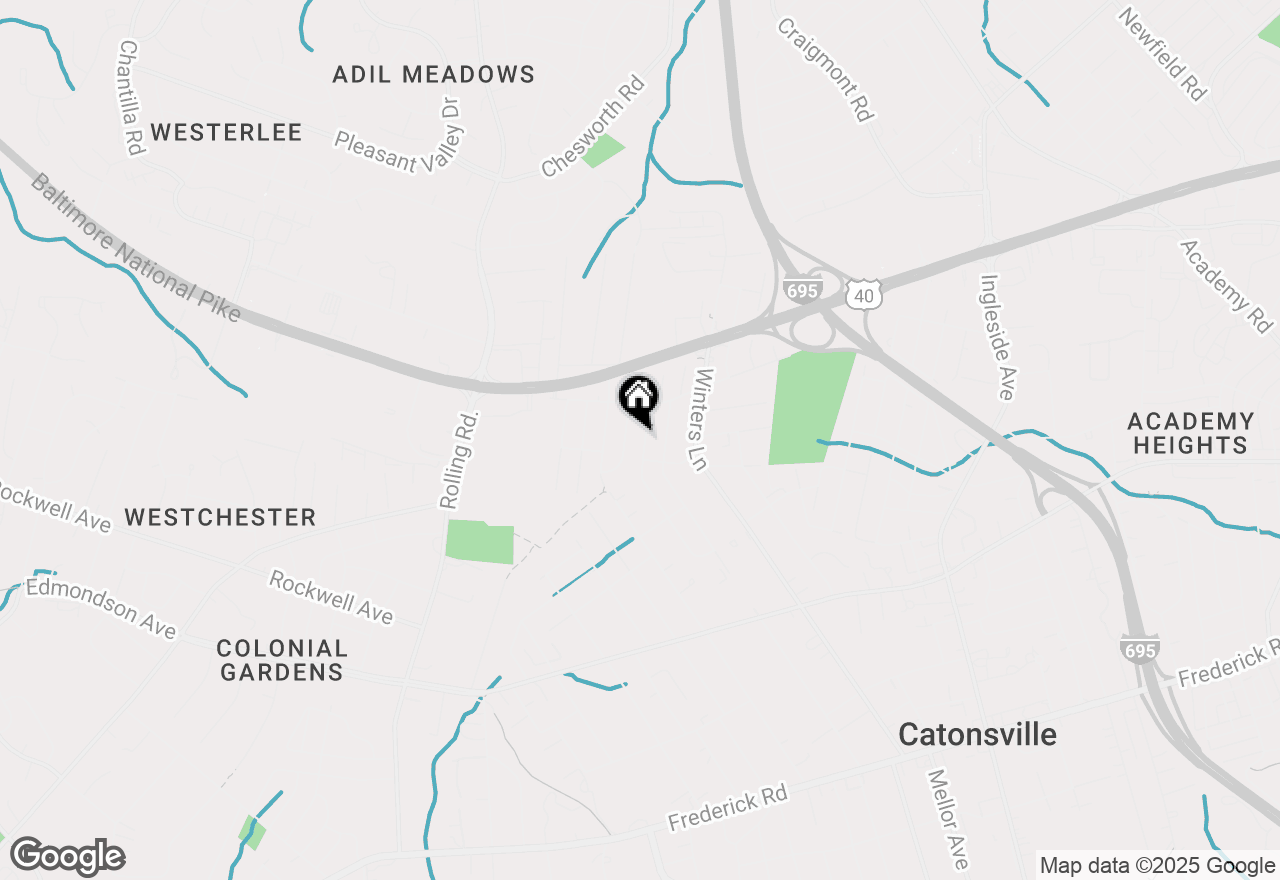 Map of 340 Suter Road, Catonsville, MD 21228