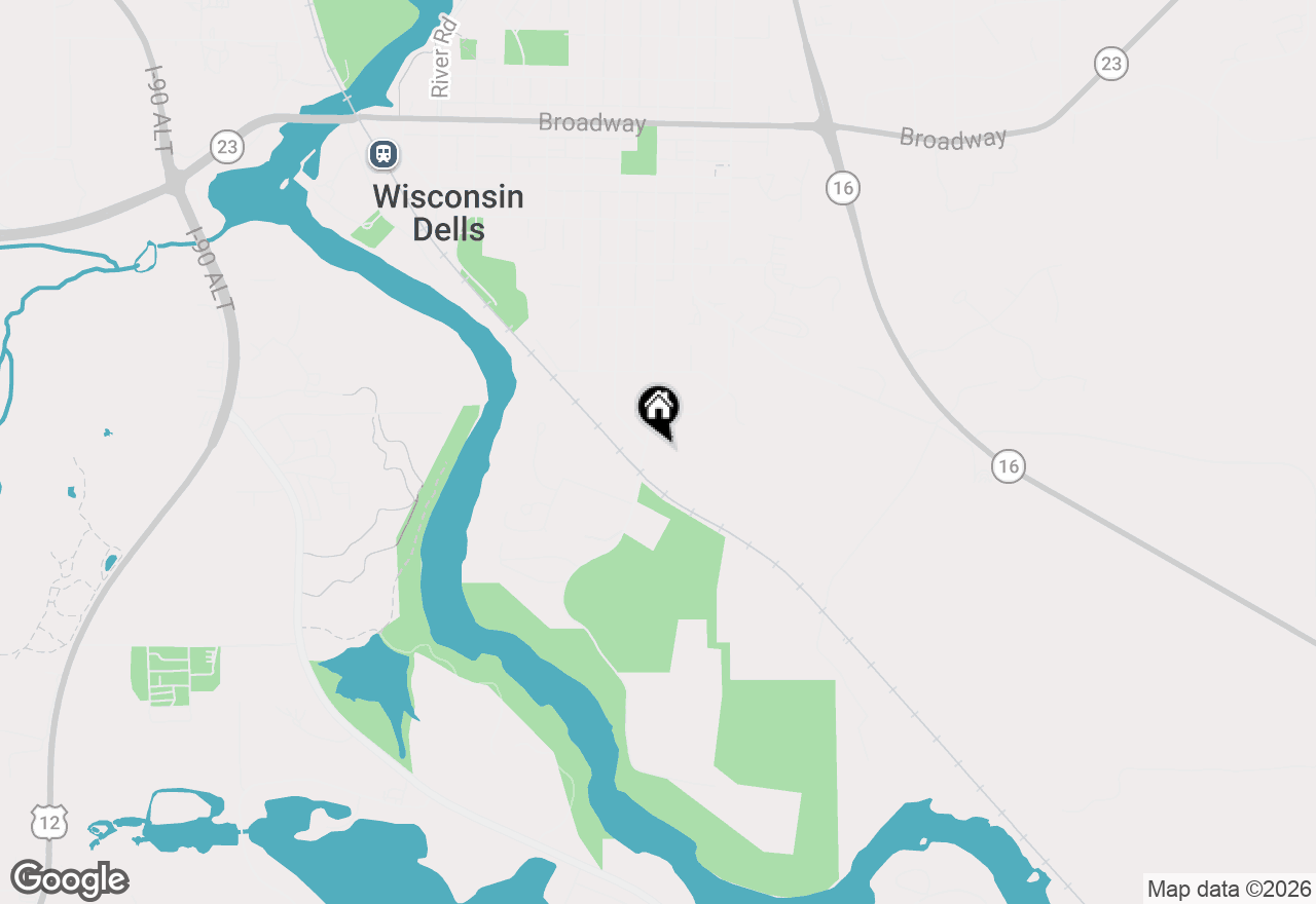 Map of 106 Bowman Road, Wisconsin Dells, WI 53965