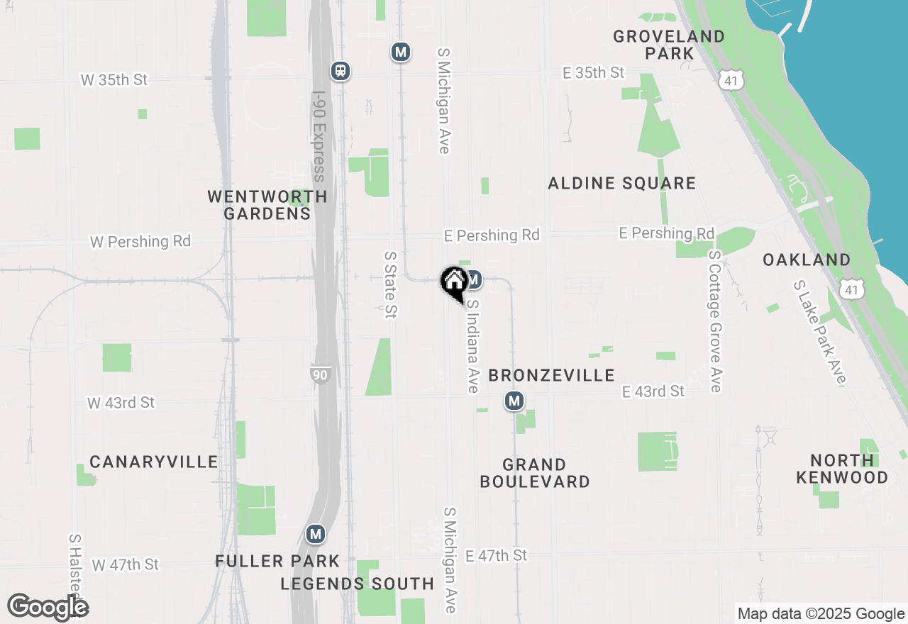 Map of 108 E 41st Street #1E, Chicago, IL 60653