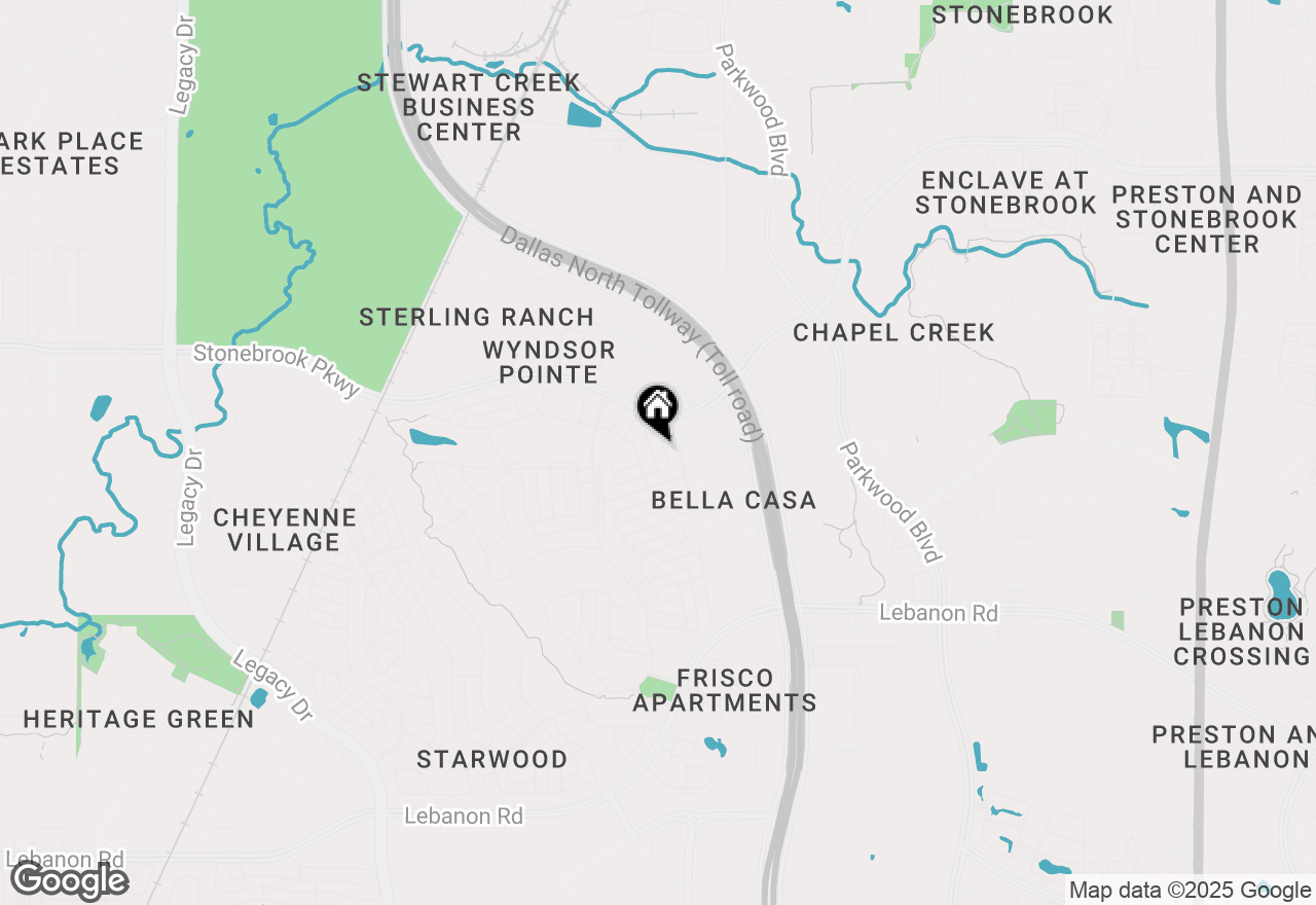 Map of 6033 Canvas Back Drive, Frisco, TX 75034