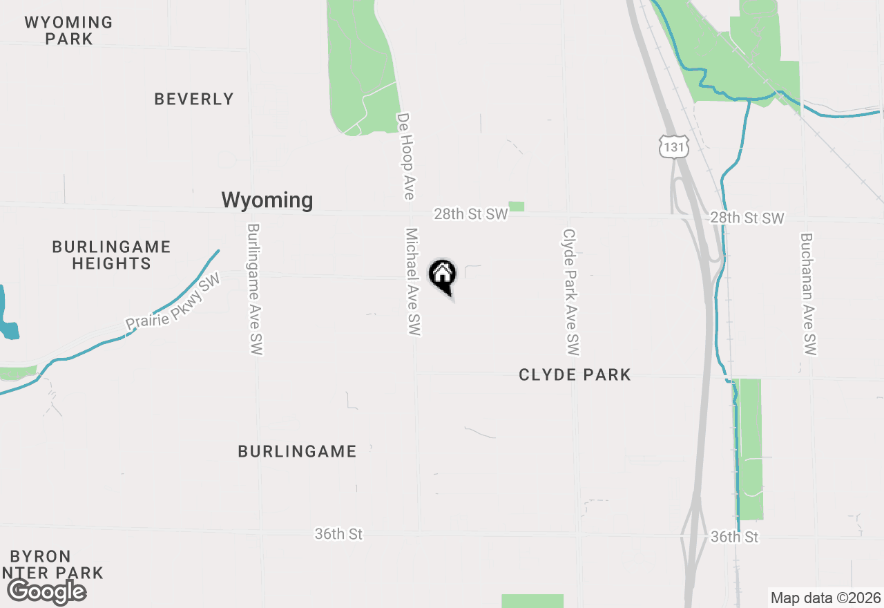 Map of 1116 Cricklewood Street Sw, Wyoming, MI 49509
