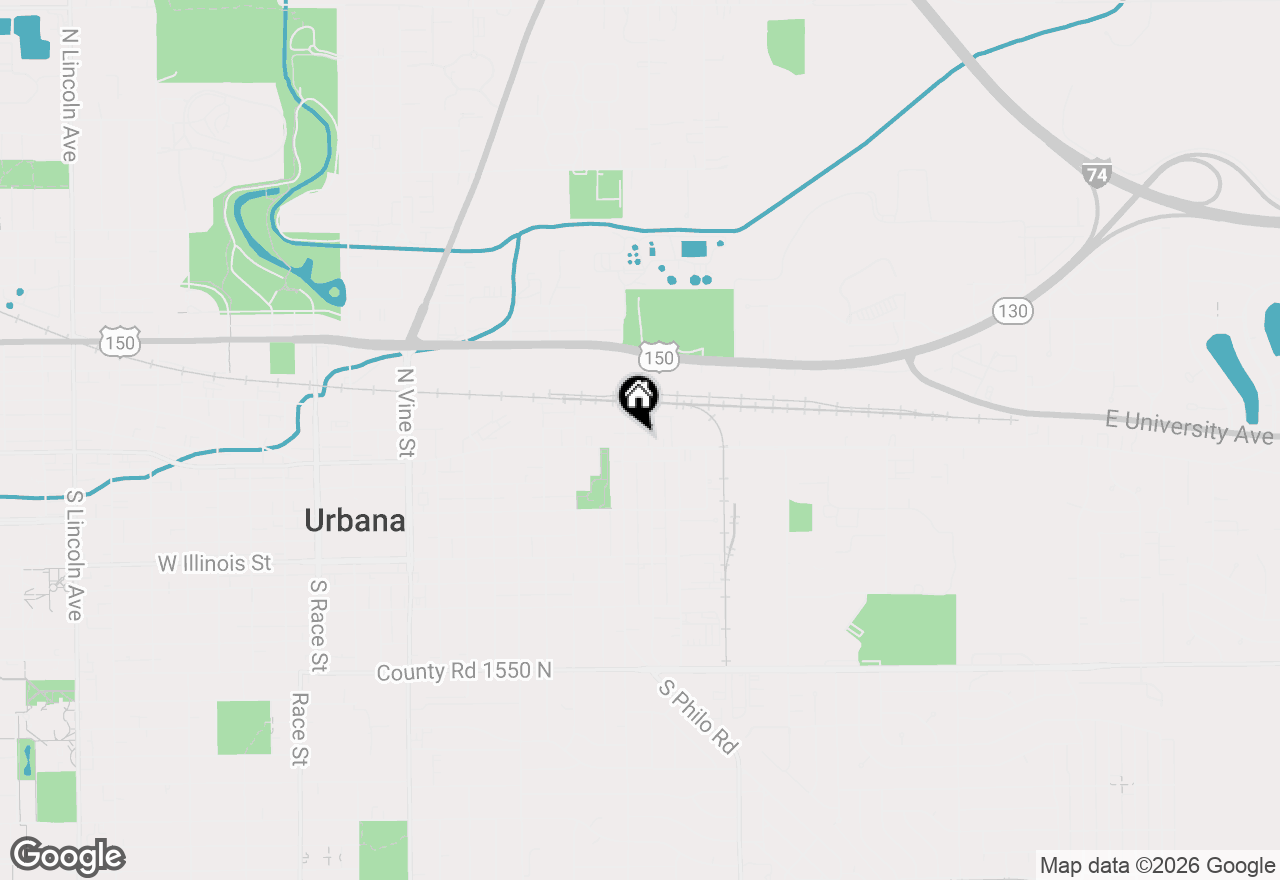 Map of 1106 E Main Street, Urbana, IL 61802