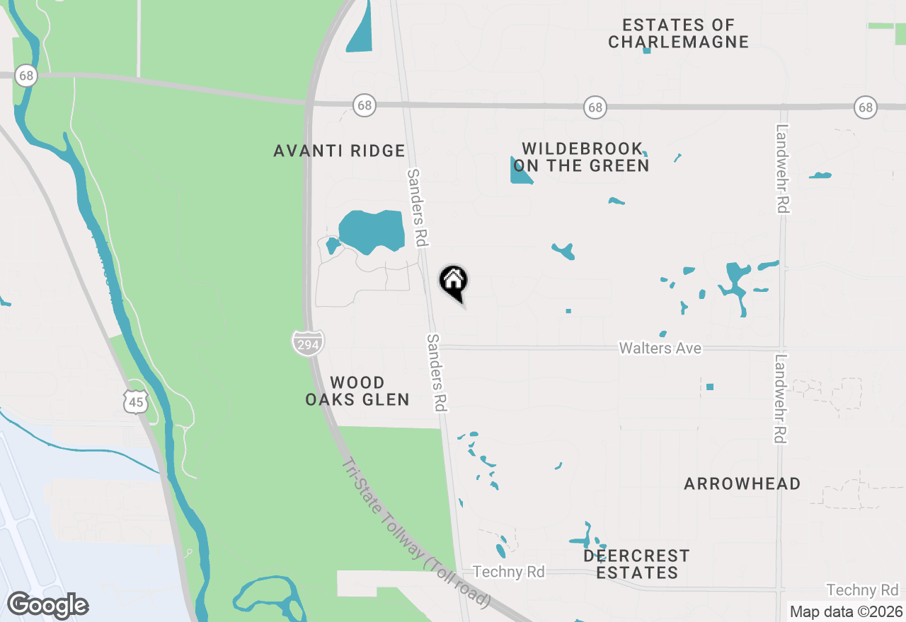 Map of 3926 Raintree Lane, Northbrook, IL 60062