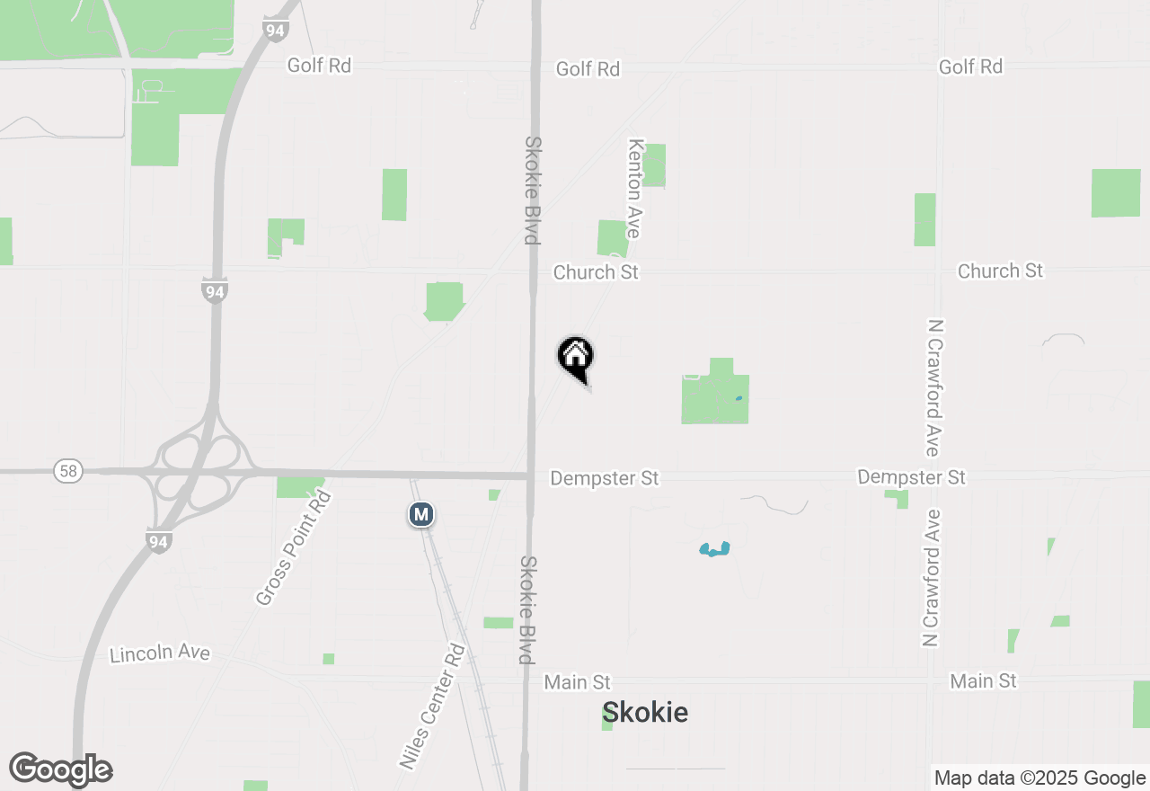 Map of (Address confidential), Skokie, Illinois 60076