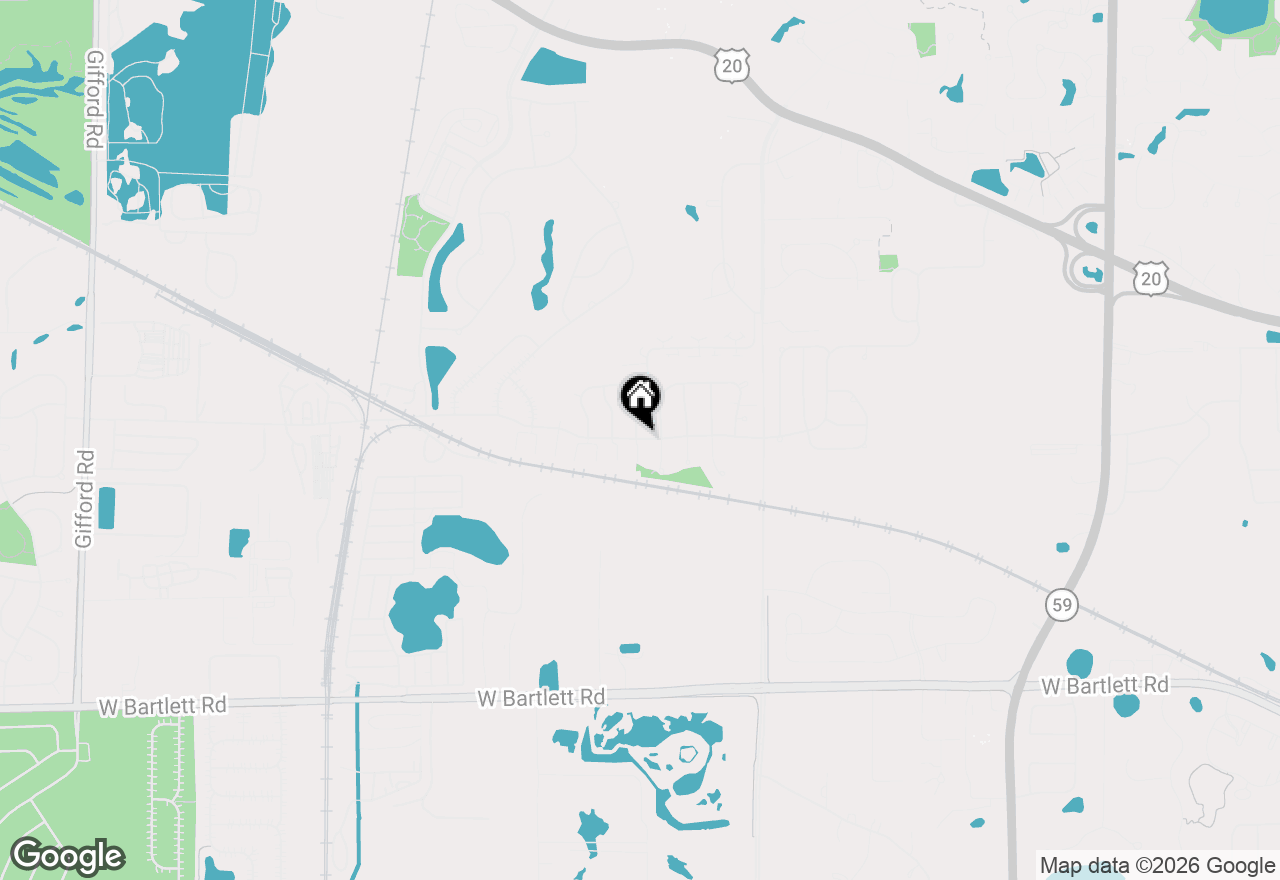 Map of 1511 Spaulding Road, Bartlett, IL 60103