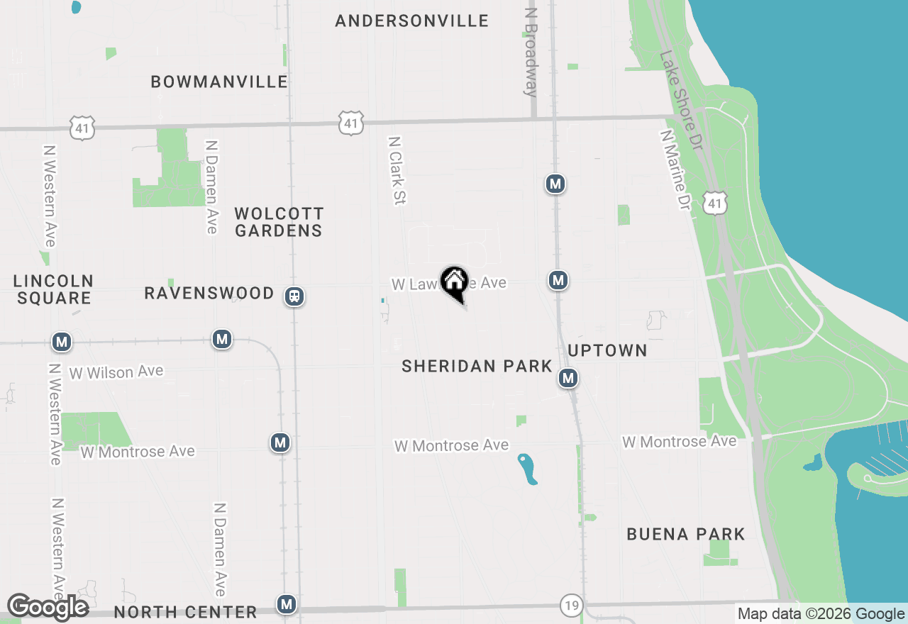 Map of 4718 N Beacon Street #2S, Chicago, IL 60640