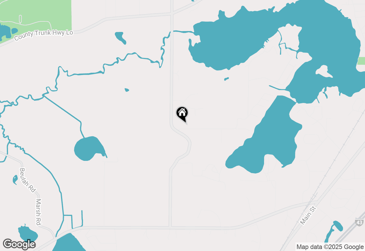 Map of S106W30906 Sandy Beach Rd, Mukwonago, WI 53149