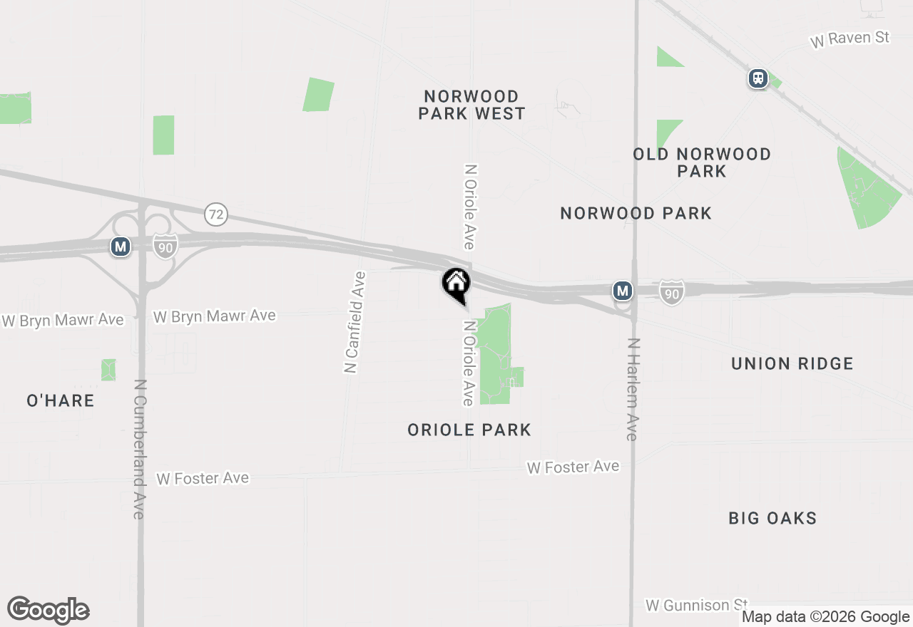 Map of 7615 W Bryn Mawr Avenue, Chicago, IL 60631