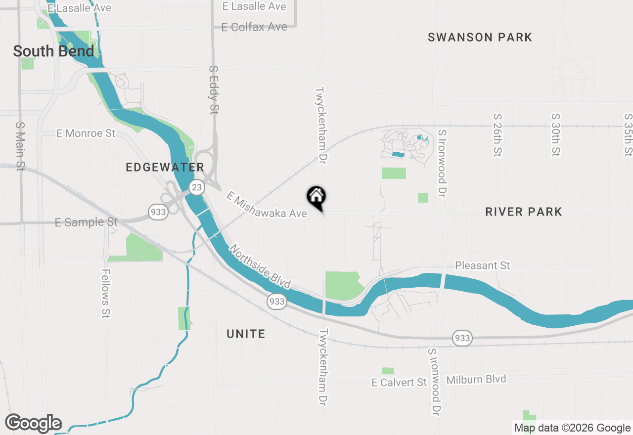 Map of 1434 E Mishawaka Avenue, South Bend, IN 46615