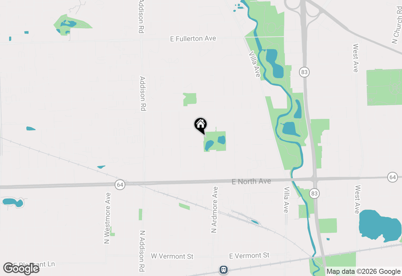 Map of 1014 N Princeton Avenue, Villa Park, IL 60181